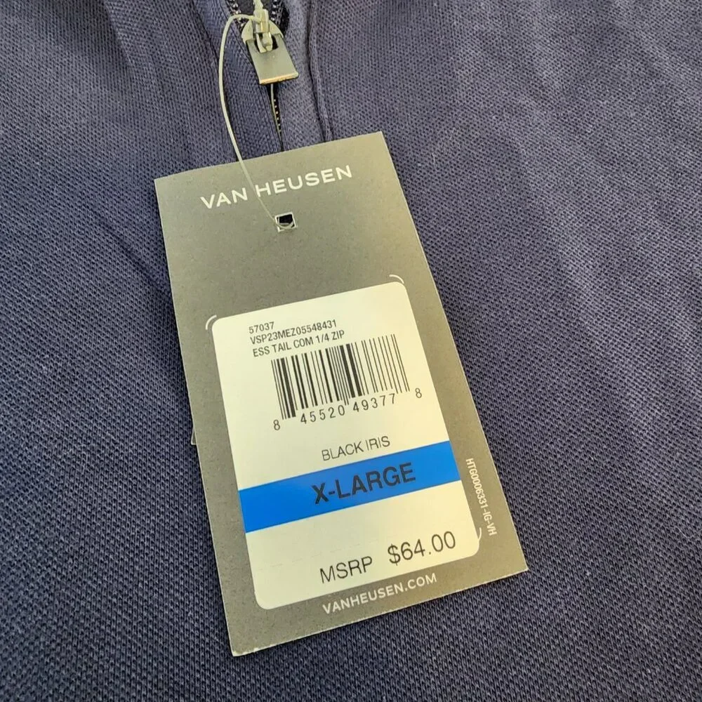 Van Heusen Men's Shirt - Long Sleeve - Black Size XL - NWT - Picture 4 of 5